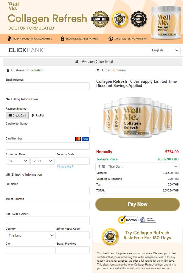 Collagen Refresh - Secure checkout